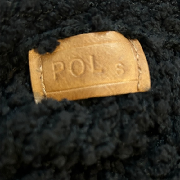 POL Black and White Textured Crew Neck Sweater - Picture 5 of 5